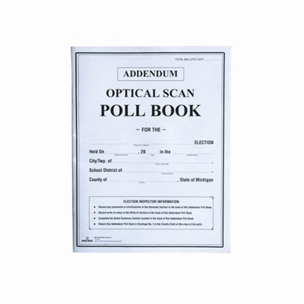 Addendum Optical Scan Poll Book