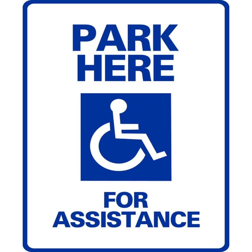 Park Here For Assistance SG-106C
