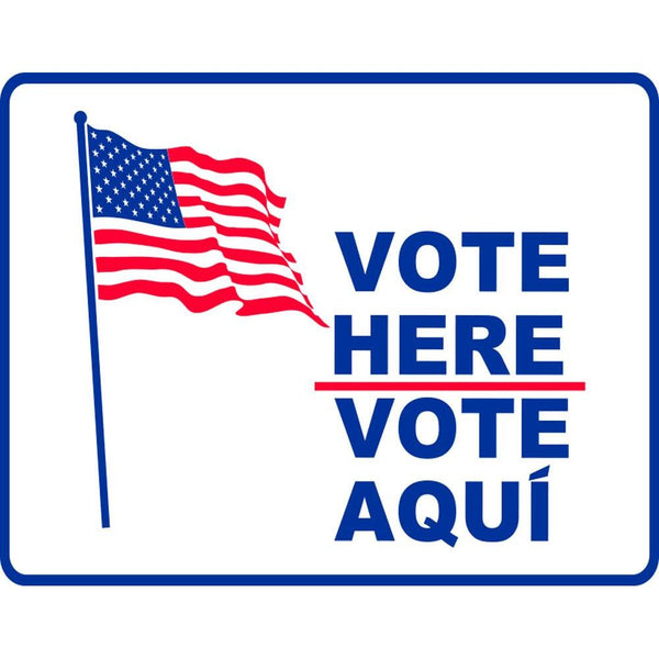Vote Here-Vote Aqui American Flag SG-203G