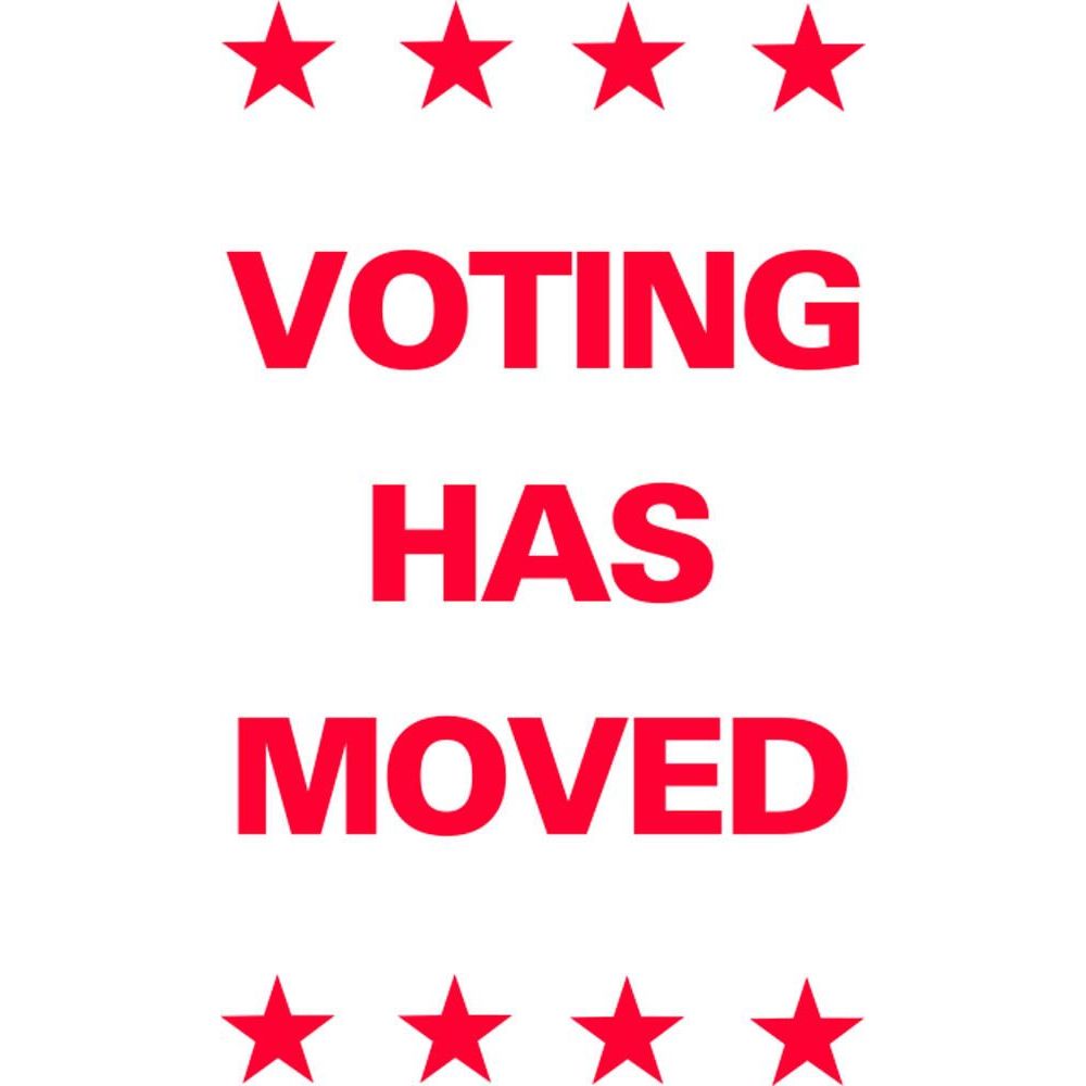 Voting Has Moved SG-206E