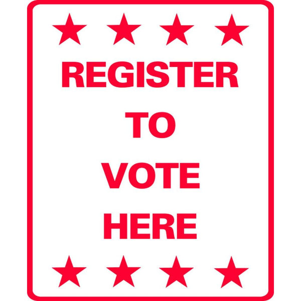 Register to Vote Here SG-211C