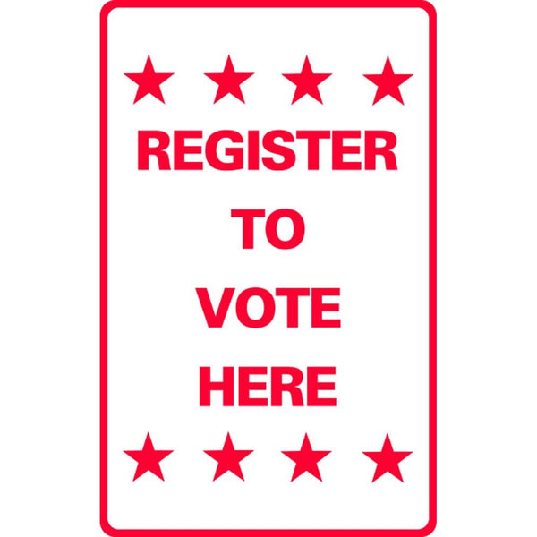 Register to Vote Here SG-211F