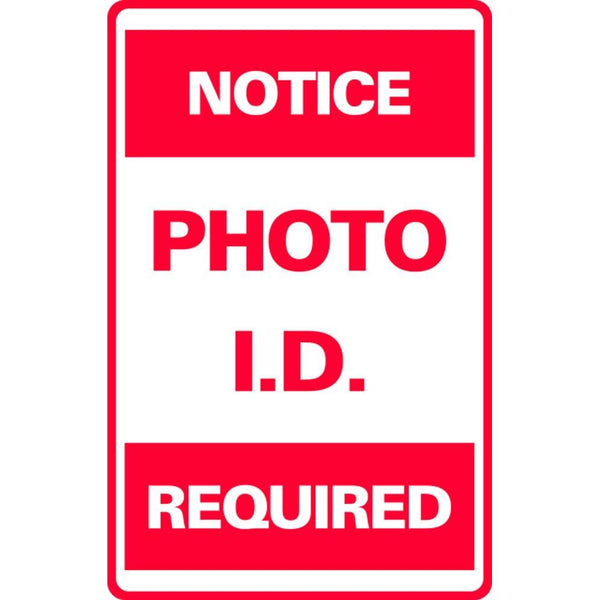 NOTICE PHOTO I.D. REQUIRED SG-301H