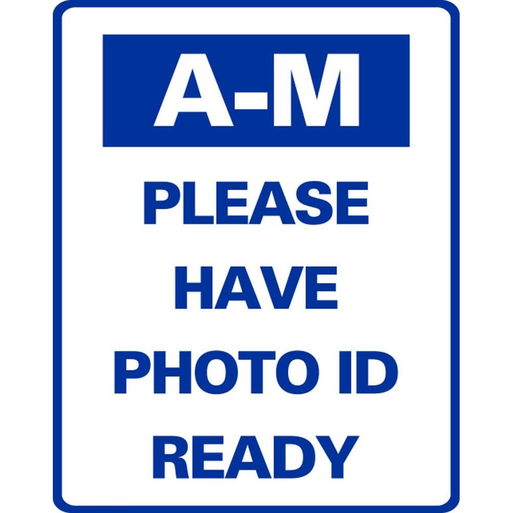 A-M PLEASE HAVE PHOTO ID READY SG-316J