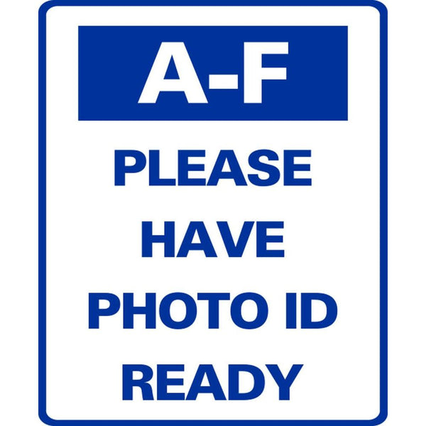 A-F PLEASE HAVE PHOTO ID READY SG-318C
