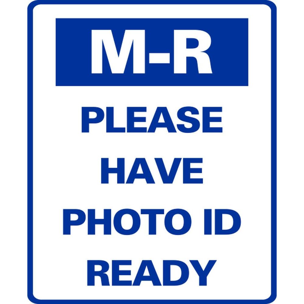 M-R PLEASE HAVE PHOTO ID READY SG-320C