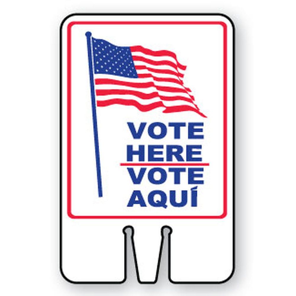 Vote Here-Vote Aqui Bandera Americana SG-203I1