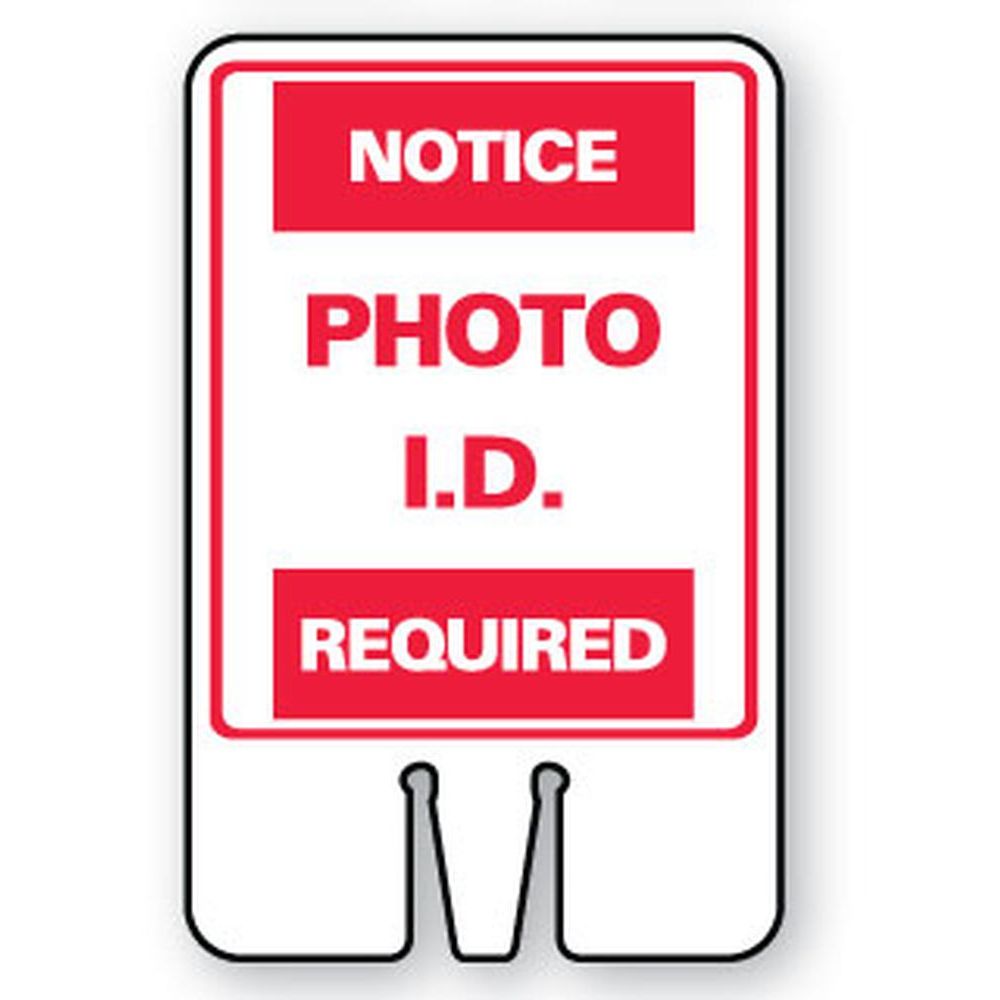 NOTICE PHOTO I.D. REQUIRED SG-301I1