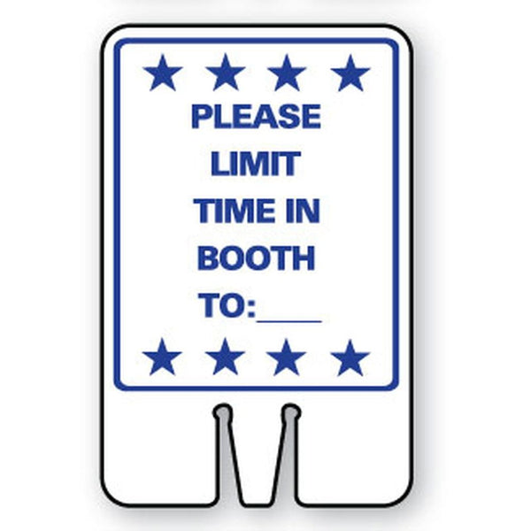 PLEASE LIMIT TIME IN BOOTH TO:___ SG-306I2