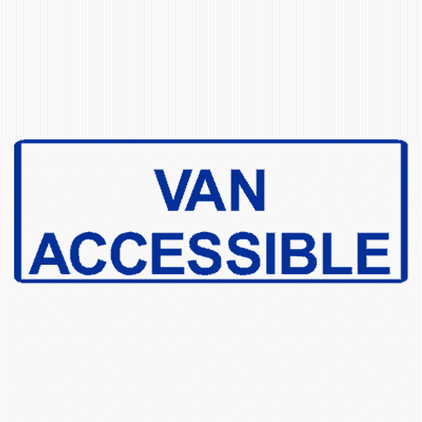 Rider Sign Van Accessible