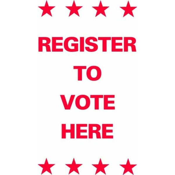 Register to Vote Here SG-211E