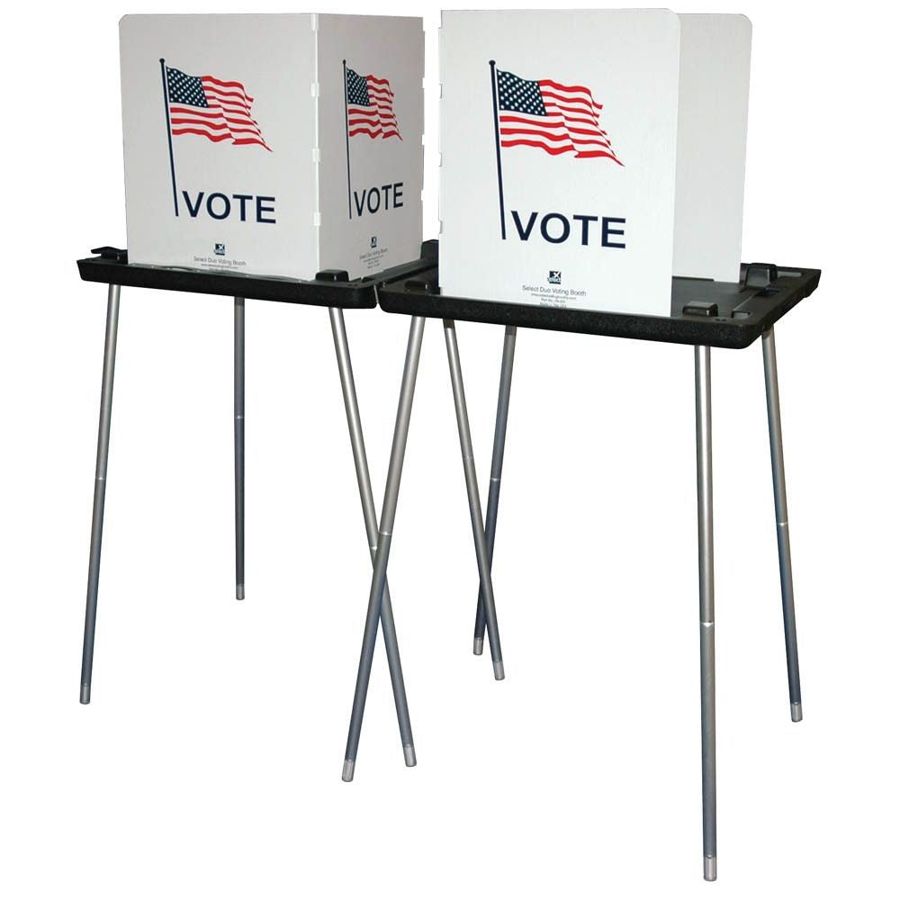Cabina de votación Select Duo, con luces LED
