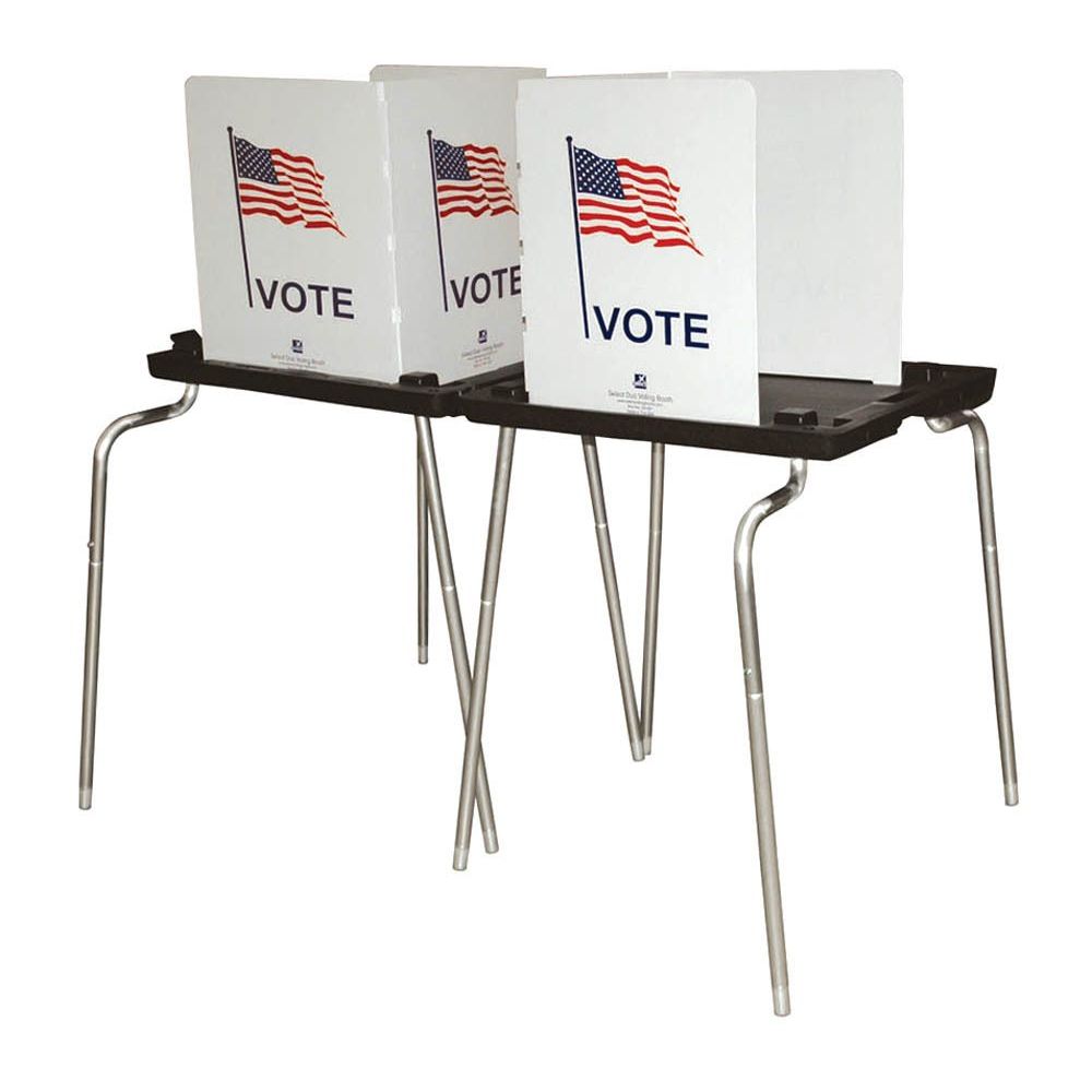 Cabina de votación dúo selecta, con piernas para discapacitados