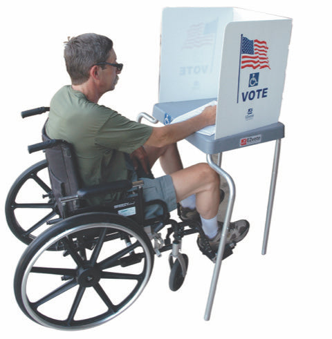 SELECCIONE LA CABINA DE VOTACIÓN EZ VOTE con piernas para discapacitados