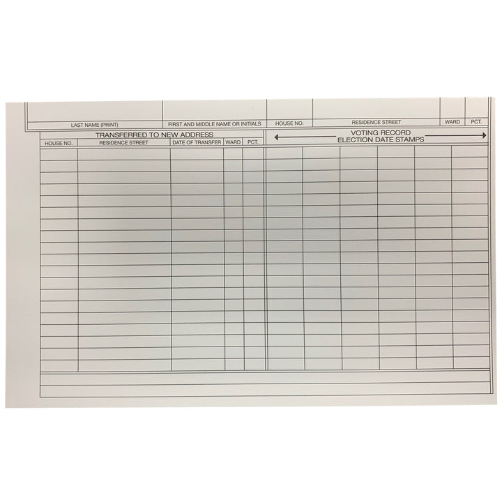 Registration Master Card (FM-129)