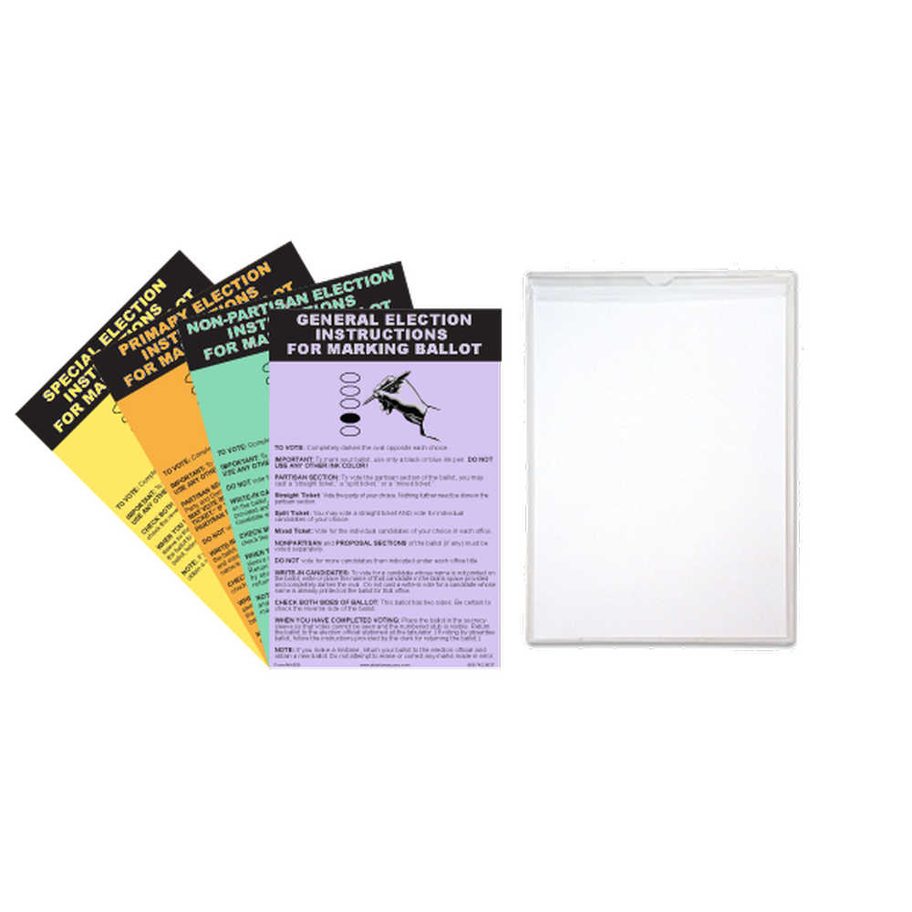 Oval Ballot Marking Instruction Kit - Michigan (MI-505)