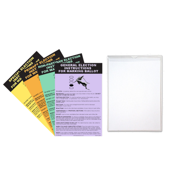 Kit de instrucciones para marcar boletas ovaladas - NUEVA LEY DE MICHIGAN